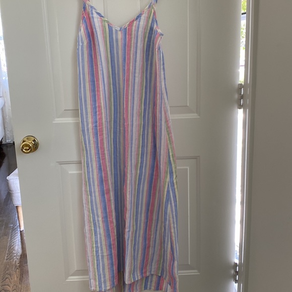 C&C California 100% Linen Maxi Sun Dress Size Small - Picture 8 of 10